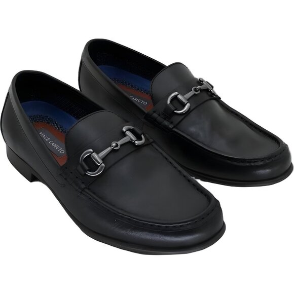 Vince Camuto VM-Caelan Black Horsebit Loafers Dress Loafers US 10 main image 4